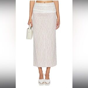 Lovers and Friends Lace White Maxi Skirt XS 🤍 Brand New with tags, never worn🪽